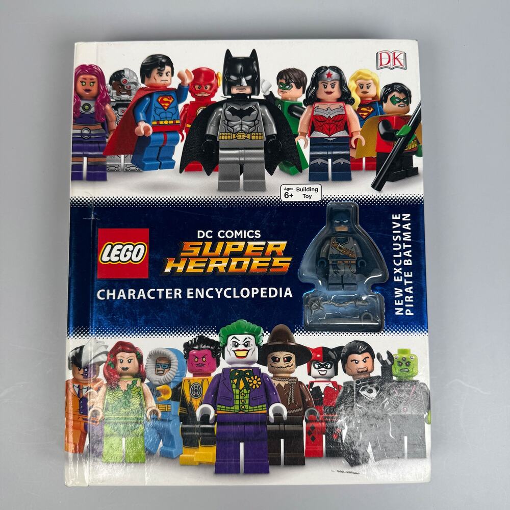 Lego DC Comics Super Heroes Character Encyclopedia Book Pirate Batman Minifig